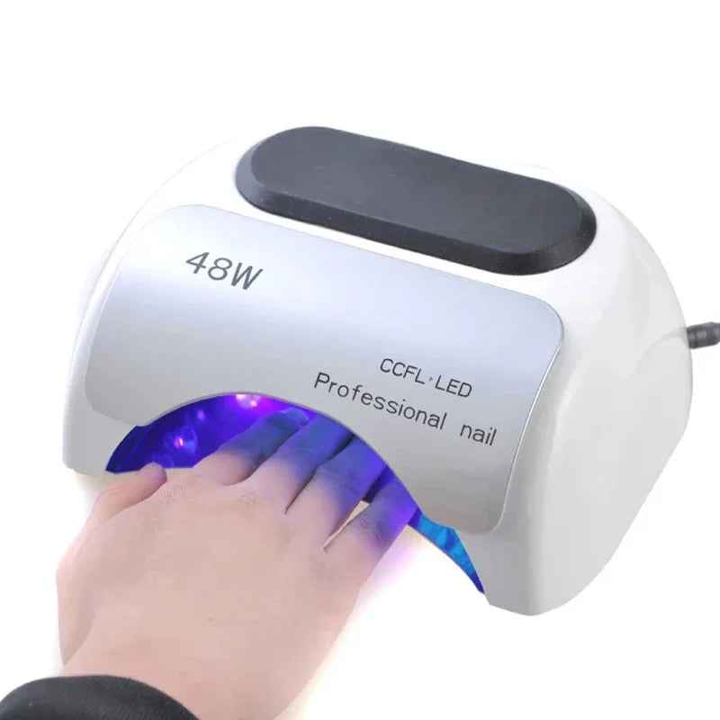 VamsLuna 48W UV LED Nail Lamp – 3-Timer Pro Gel Nail Dryer UV LED Nail Lamp Qst