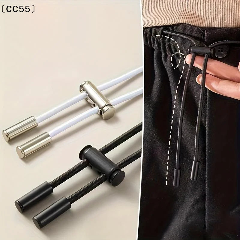 10Pcs Alloy Spring Cord Locks – Adjustable Drawstring Stoppers Cord Lock Set Qst