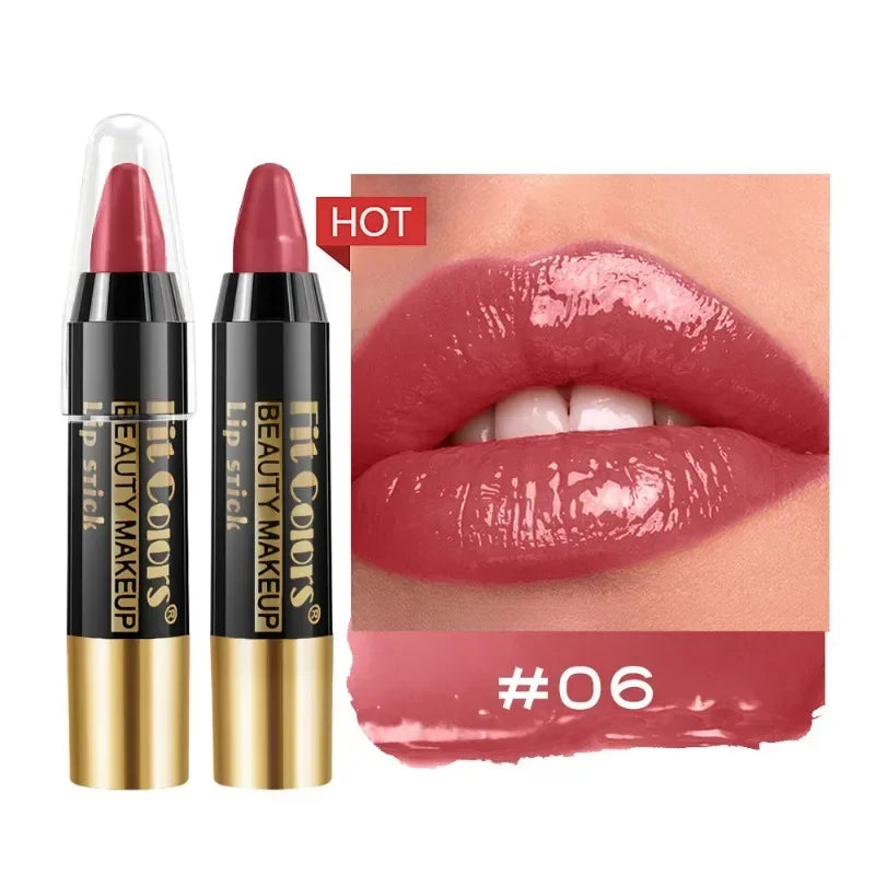 Qme Velvet Matte Tint Crayon Lipstick – Moisturizing, Waterproof Crayon Lipstick Qme 06