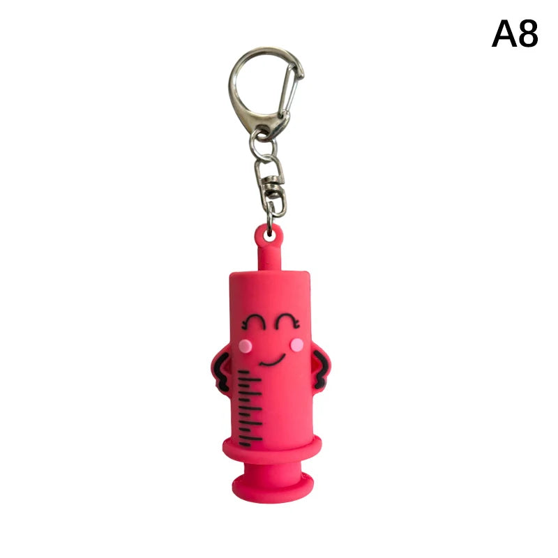 Syringe-Shaped Ampoule Opener Keychain – Rubber Vial Breaker Ampoule Opener Tool Qst A8