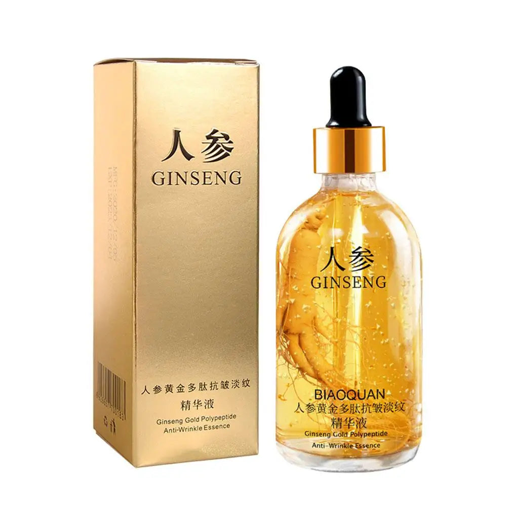 Gold Ginseng Polypeptide Face Essence 100ml – Brightening Serum Face Essence Serum Qme 100ml