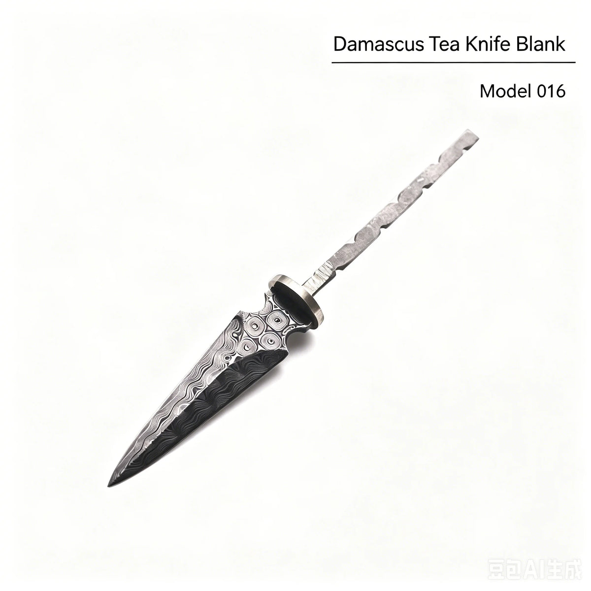 Damascus Steel Tea Knife Blank – DIY Pu-erh Tea Breaking Tool Tea Knife Blank Qst A