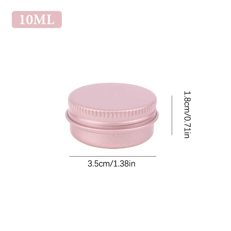 Refillable Tin Jars 5–180ml | Screw Lid Cream & Lip Balm Pots Cosmetic Tin Jars Qst 10ml