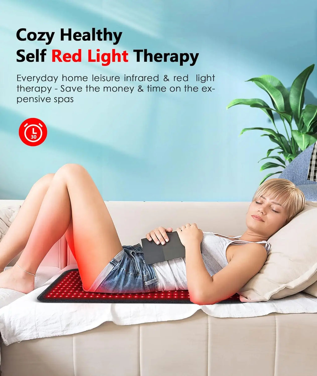 Red & Infrared Light Therapy Mat – 360 LEDs 660nm 850nm Light Therapy Mat Qst