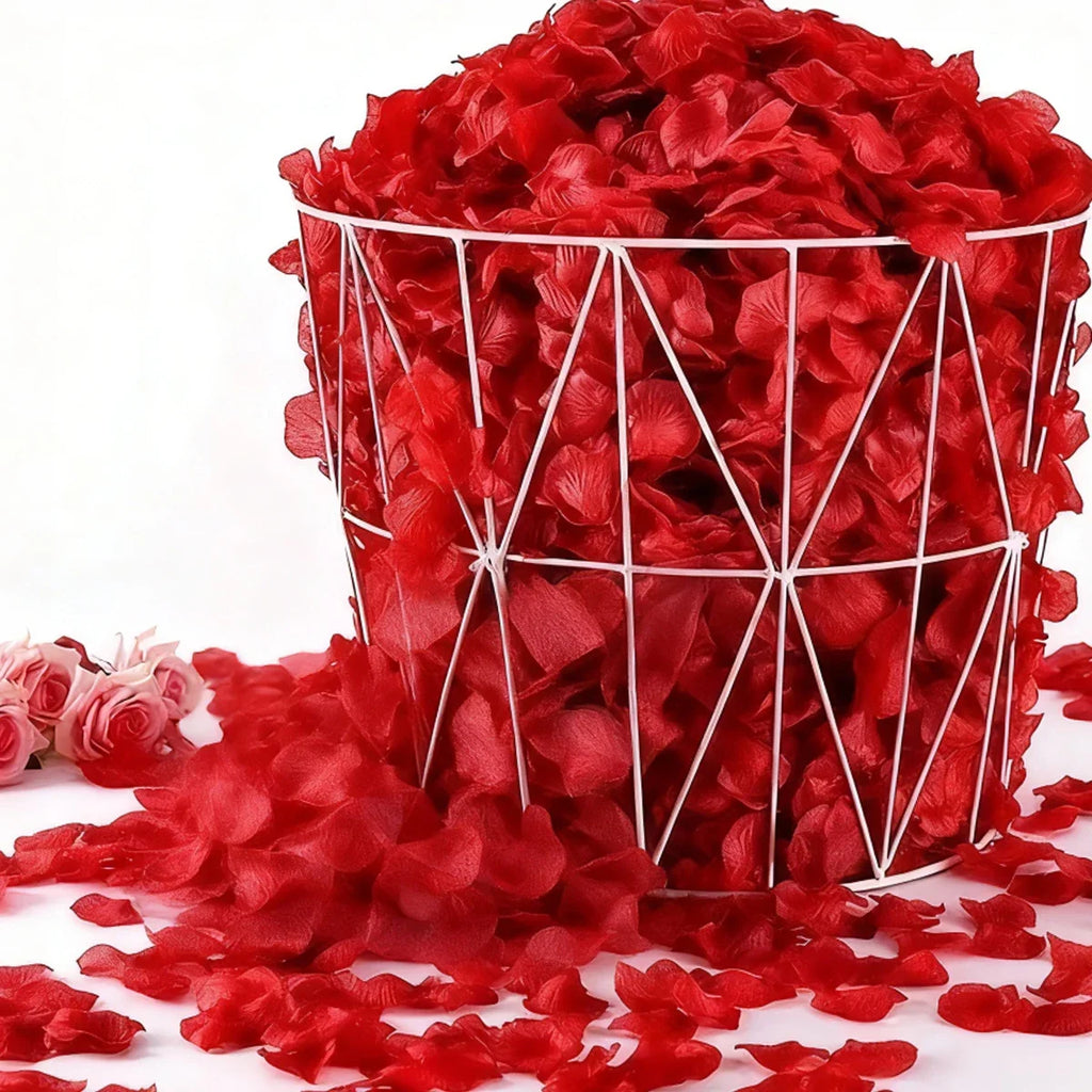 500 Silk Rose Petals – Artificial Flower Petals for Weddings Artificial Rose Petals Qme