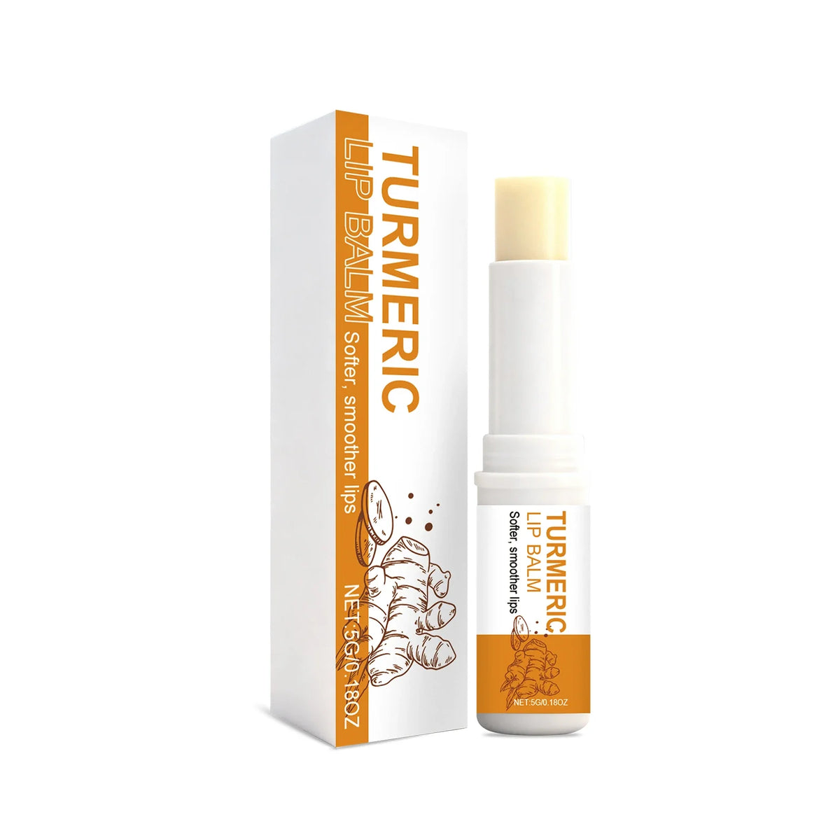Turmeric Lip Balm – Moisturizing, Brightening & Smoothing Lip Balm Treatment Qme 5g Boxed