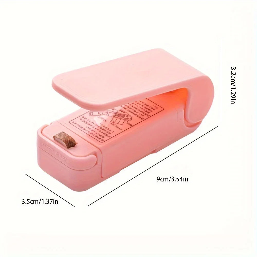 Professional Vacuum Snack Sealer – Keep Food Fresh Vacuum Food Sealer Qme Pink No plug