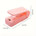 Professional Vacuum Snack Sealer – Keep Food Fresh Vacuum Food Sealer Qme Pink No plug