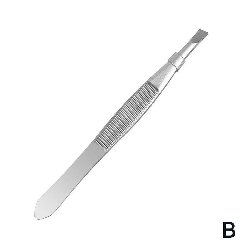 Stainless Steel Eyebrow Tweezers – Precision Makeup Tool Eyebrow Tweezers Qst B