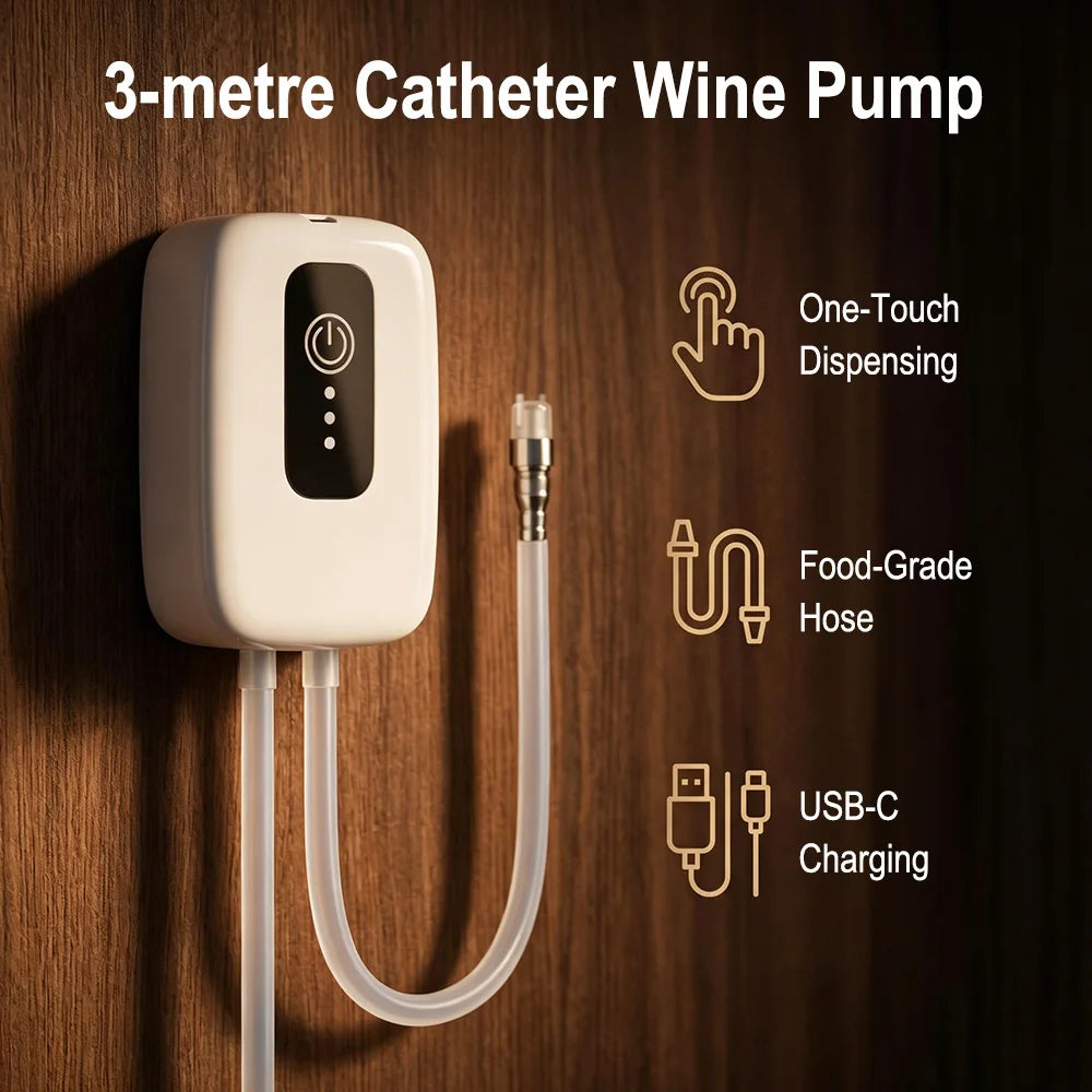 USB Electric Auto Siphon Pump – Food-Grade Beverage Transfer Beverage Siphon Pump Qst