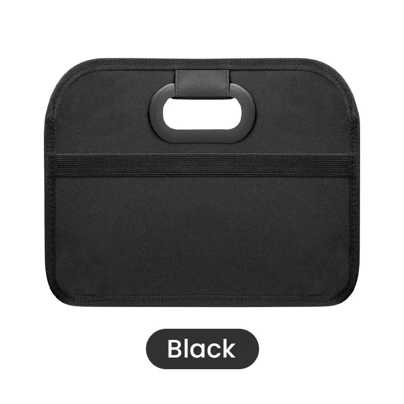 Foldable Oxford Fabric Car Trunk Organizer – Collapsible Box Car Trunk Organizer Qme Black