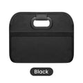 Foldable Oxford Fabric Car Trunk Organizer – Collapsible Box Car Trunk Organizer Qme Black