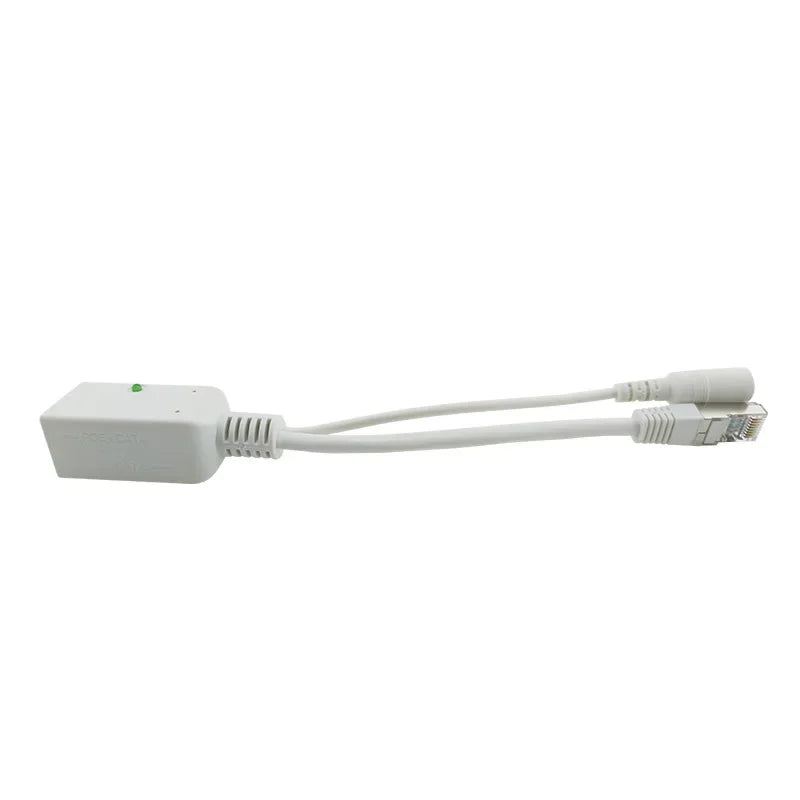 2-Pack Wide-Range PoE Injector 9V–56V Gigabit RJ45 DC Socket PoE Injector Qme