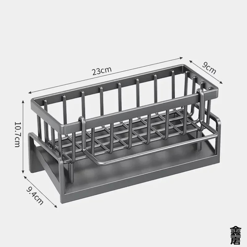 Space-Saving Kitchen Draining Rack with Drainage & Storage Dish Draining Rack Qme