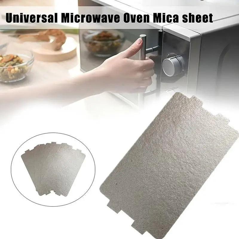 Mica Waveguide Cover Sheets 5-Pack – Cuttable Heat-Resistant Appliance Cover Sheets Qme