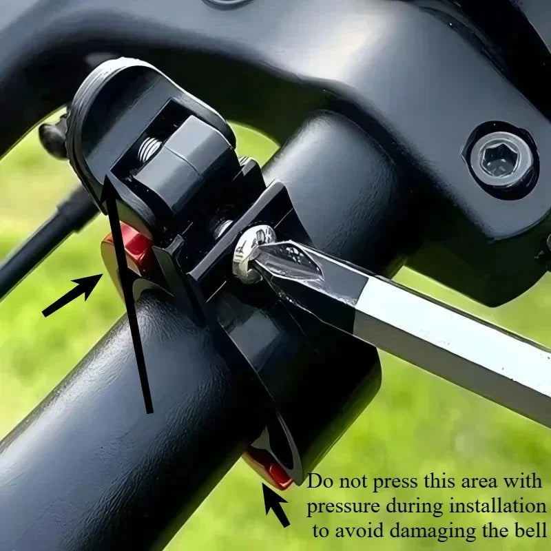 Universal Invisible Bicycle Bell – Loud Aluminum MTB Handlebar Horn Bicycle Bell Qst
