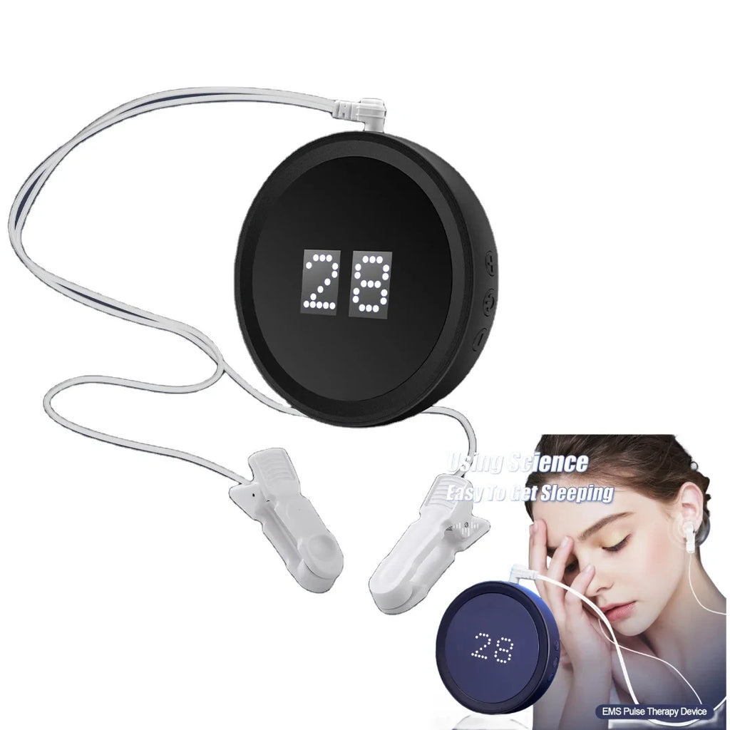 CES Microcurrent Sleep Aid Ear Clip Device – 28-Level Relaxation Sleep Aid Device Qst