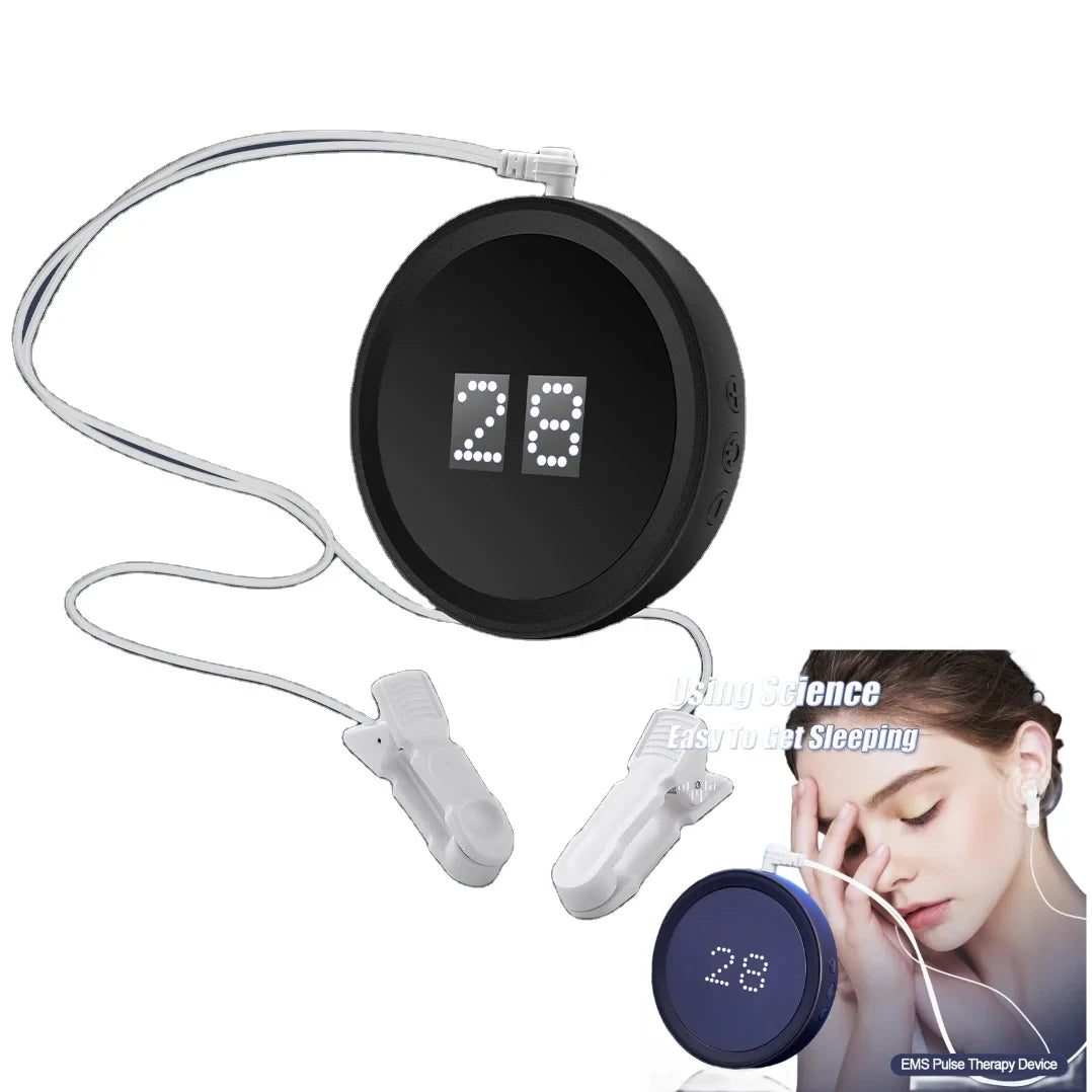 CES Microcurrent Sleep Aid Ear Clip Device – 28-Level Relaxation Sleep Aid Device Qst
