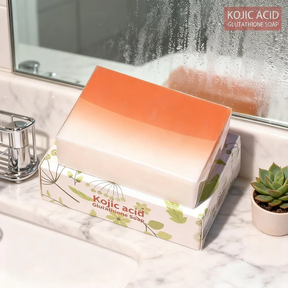 Kojic Acid & Glutathione Whitening Soap – Deep Cleansing Bar Whitening Bar Soap Qme