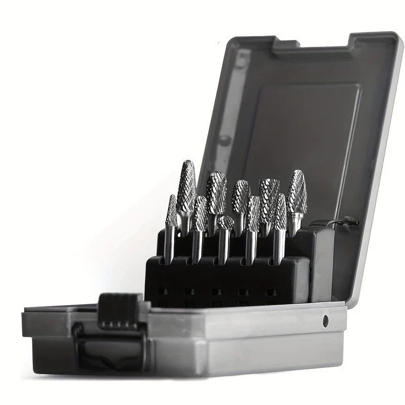 Tungsten Carbide Double Cut Burr Set – Rotary Files & Bits Carbide Burr Set Qme Default Title