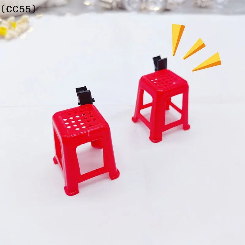 Novelty Red Stool Hair Clips – Funny Hairpin Accessories Novelty Hair Clip Qst