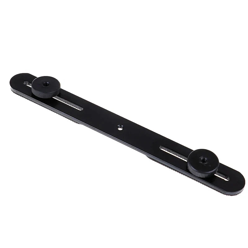 Dual Flash Bracket Hot Shoe Mount Holder for Tripod Stand Flash Bracket Mount Qme Default Title