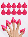 Triangle Velvet Powder Puff Makeup Blender Sponges 10pc Makeup Blender Sponge Qme rose