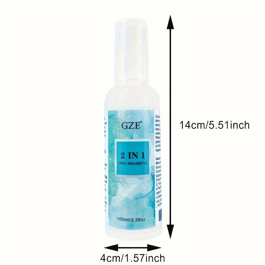 GZE Wig Shampoo – Deep Cleansing Soak for Synthetic Hair Wig Shampoo Qme