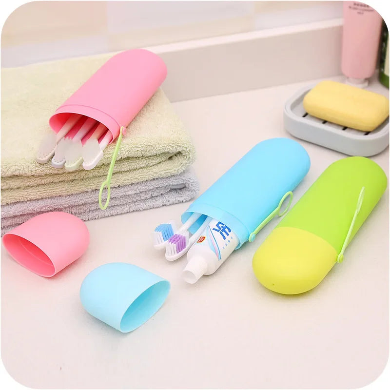 Portable Toothbrush Holder Travel Case – 6 Colors Toothbrush Travel Case Qme