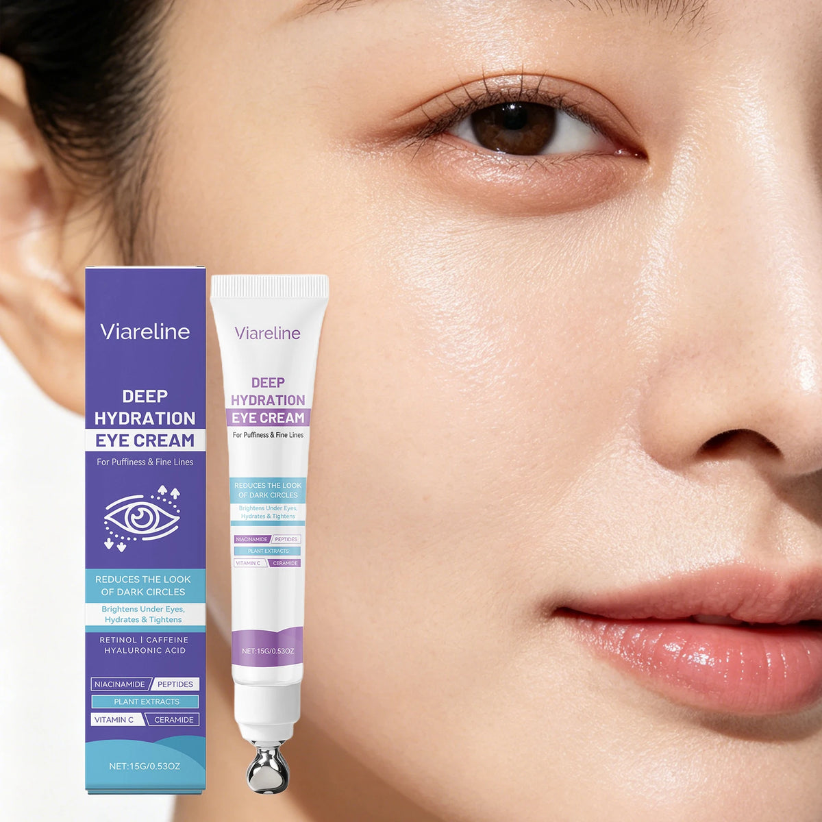 VIARELINE Eye Cream – Firming, Brightening & Smoothing Eye Cream Qst