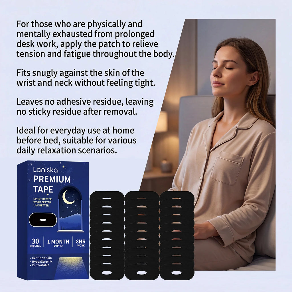 Laniska Sleep Mouth Tape 30 Pcs – Nasal Breathing Aid Sleep Mouth Tape Qst