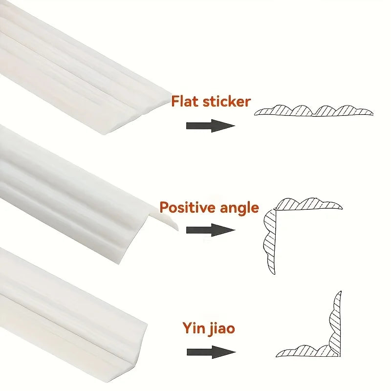 Self-Adhesive PVC Corner Protection Strip – Flexible Edge Guard Corner Edge Guard Qme