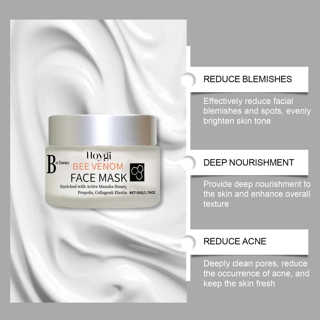 Propolis Facial Mask – Moisturizing, Brightening & Pore Purifying Facial Sheet Mask Qme