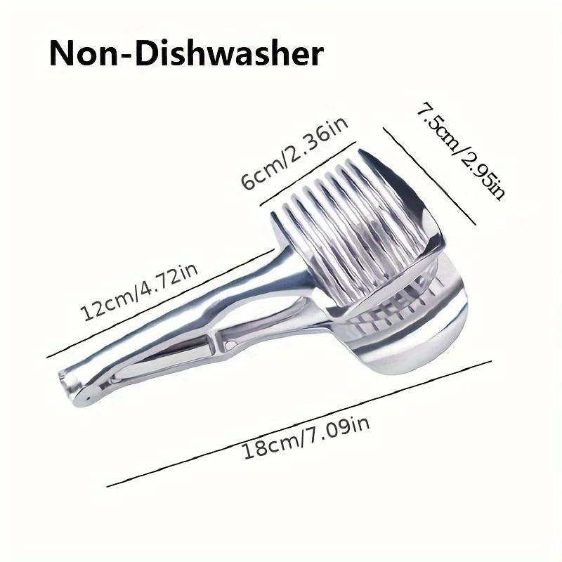 Stainless Steel Handheld Fruit & Vegetable Slicer | Lemon Cutter Handheld Fruit Slicer Qme