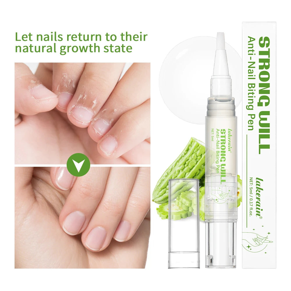 Lakerain Anti-Bite Nail Pen – Adults & Kids Nail Biting Stop Nail Treatment Pen Qst