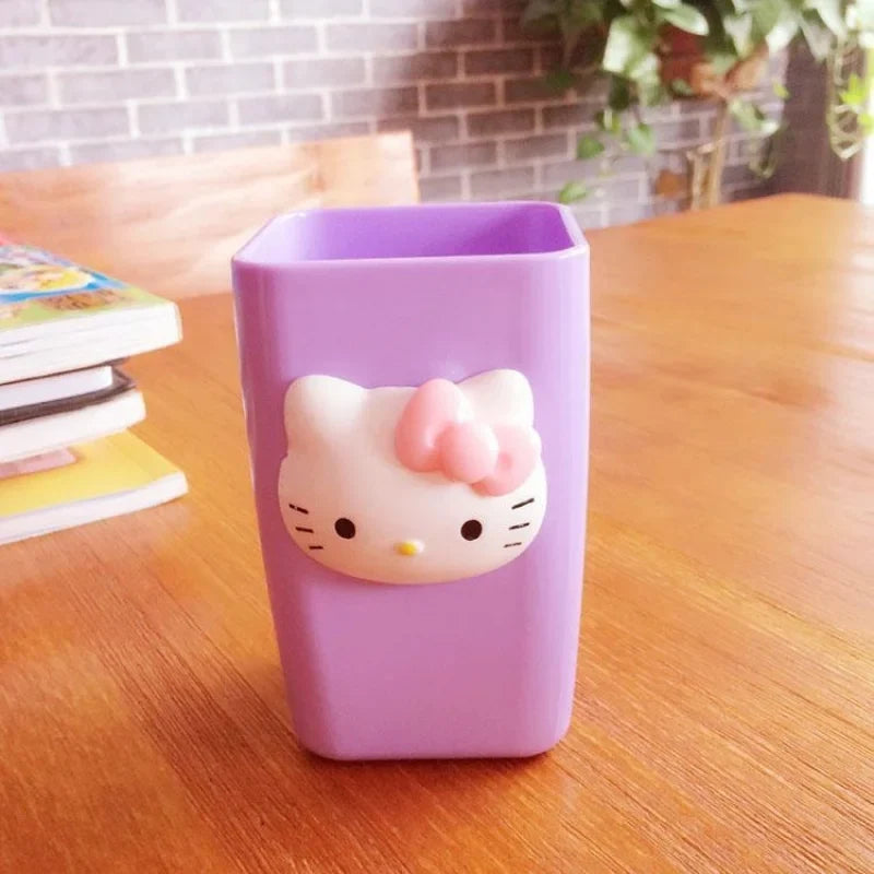 Hello Kitty Plastic Mouthwash Cup – Shock-Resistant, 12 Colors Plastic Mouthwash Cup Qme