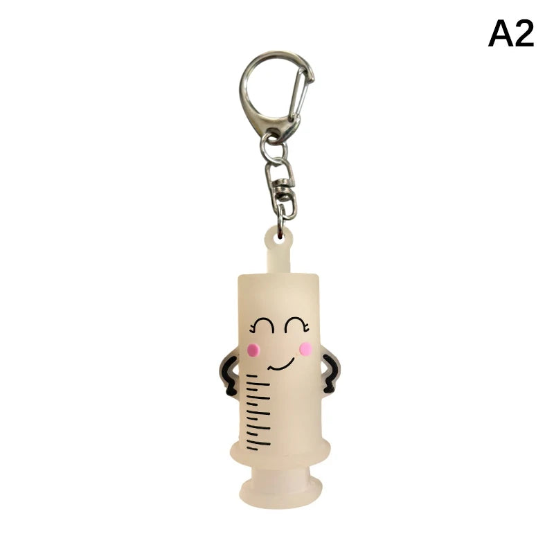 Syringe-Shaped Ampoule Opener Keychain – Rubber Vial Breaker Ampoule Opener Tool Qst A2