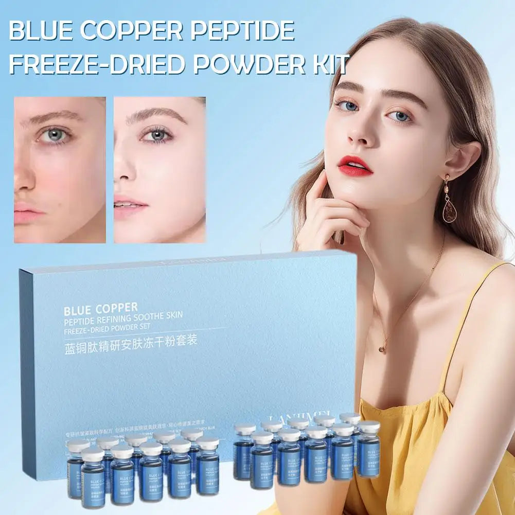 Blue Copper Peptide Freeze-Dried Powder DIY Face Serum Peptide Face Serum Qme