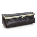 Handmade Vintage Leather Pencil Case | Retro Desk Storage Box Leather Pencil Case Qme Coffee