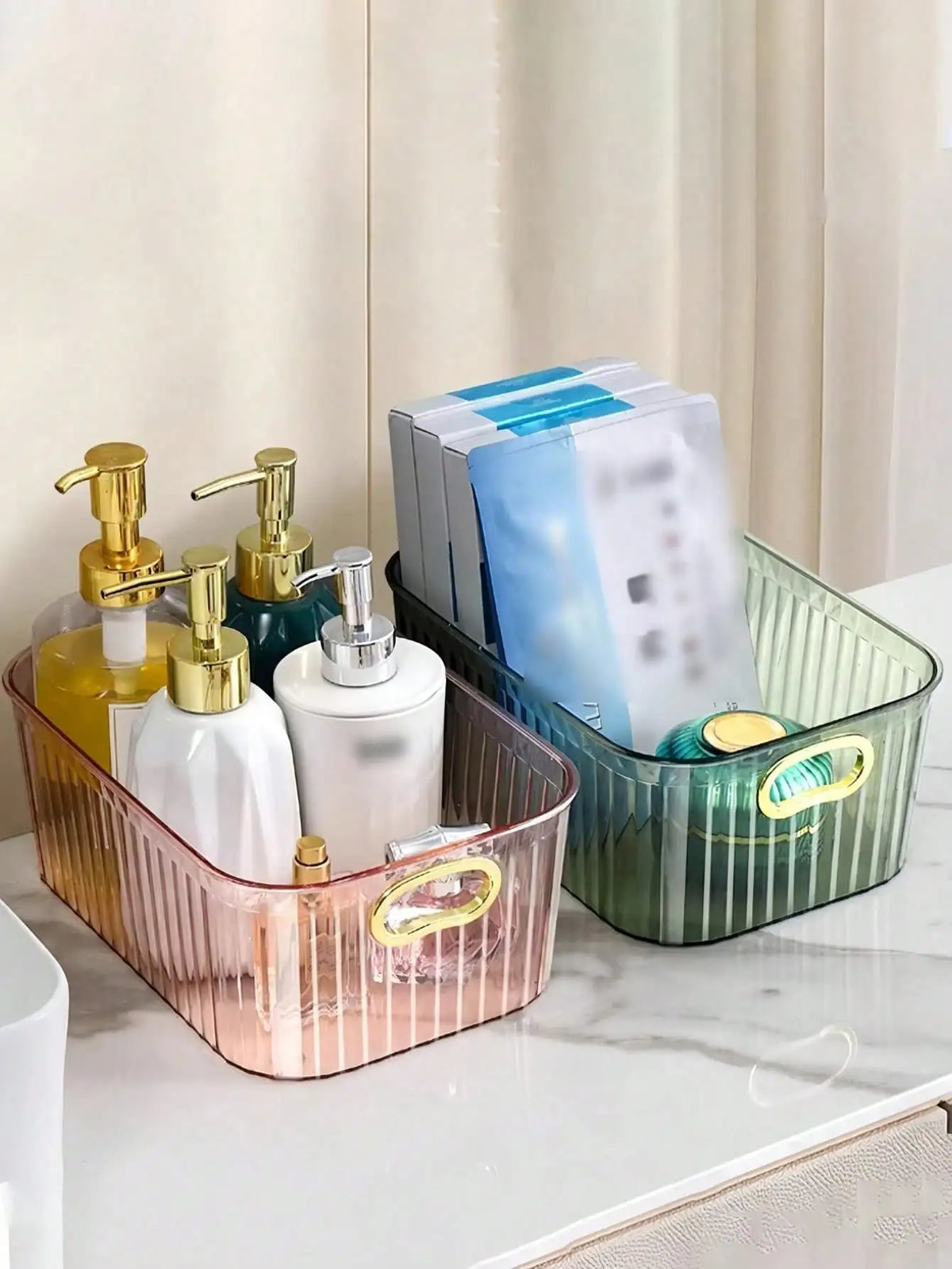 Clear Acrylic Cosmetic Storage Box & Makeup Organizer Cosmetic Storage Box Qme