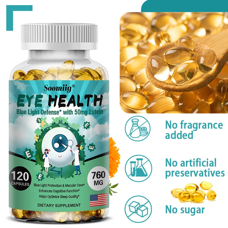 Lutein & Zeaxanthin Eye Support Capsules – Vitamins A C E Zinc Eye Wellness Supplement Qst