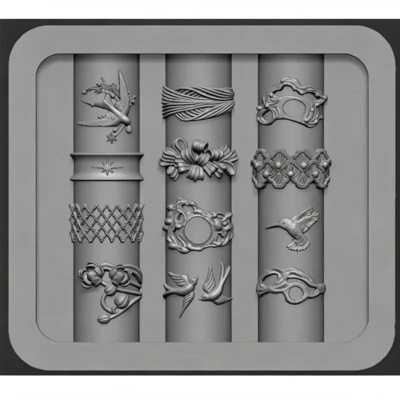 3D Bow Silicone Nail Art Mold – Reusable DIY Manicure Tool Nail Art Mold Qst A1