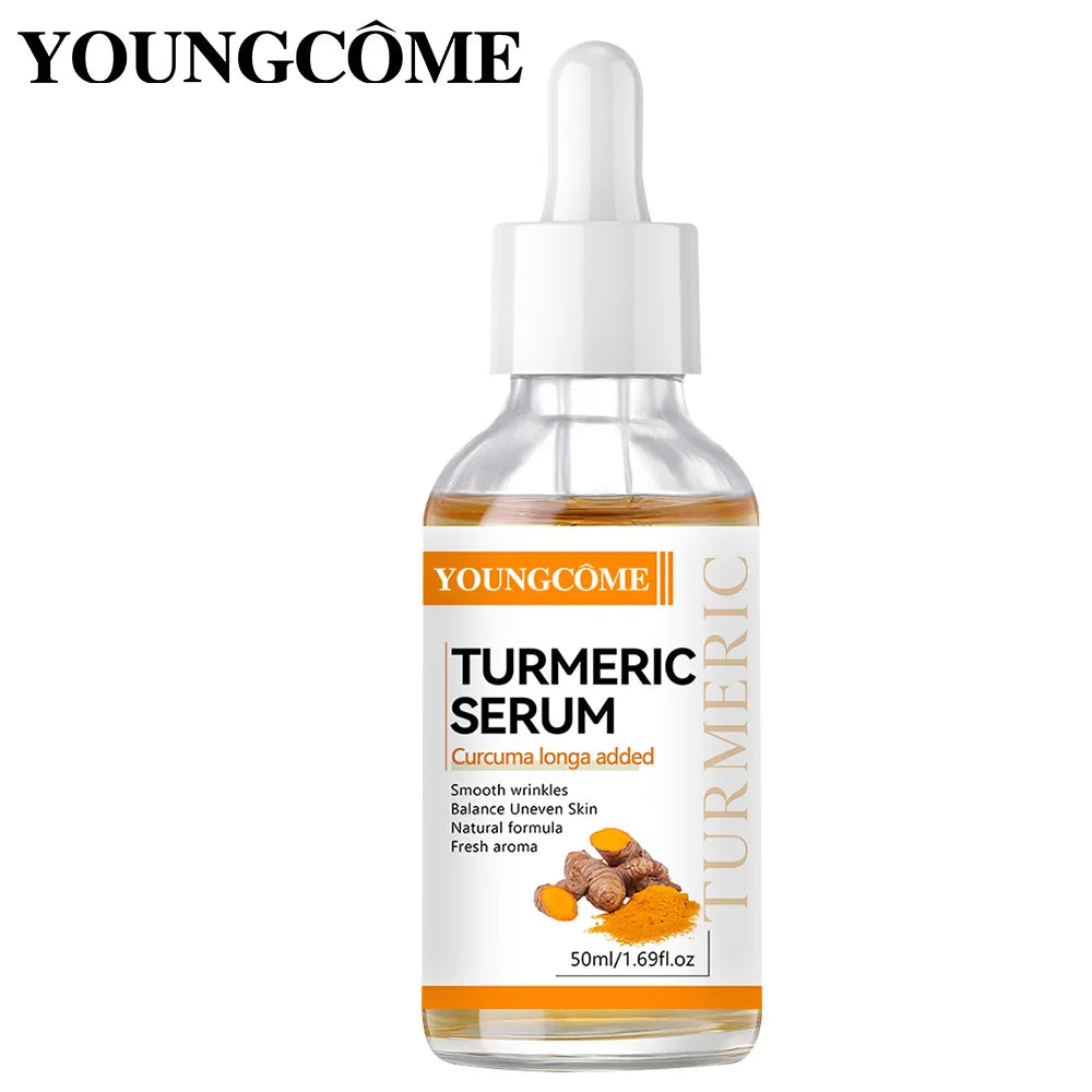 YOUNGCOME Turmeric Facial Serum – Nourishing Brightening Essence Face Serum Qst