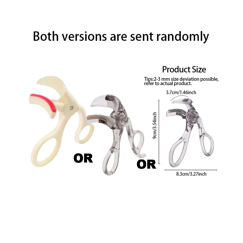 Dual-Type Eyelash Curler Comb | Wide & Partial Clip, Waterproof Eyelash Curler Comb Qme