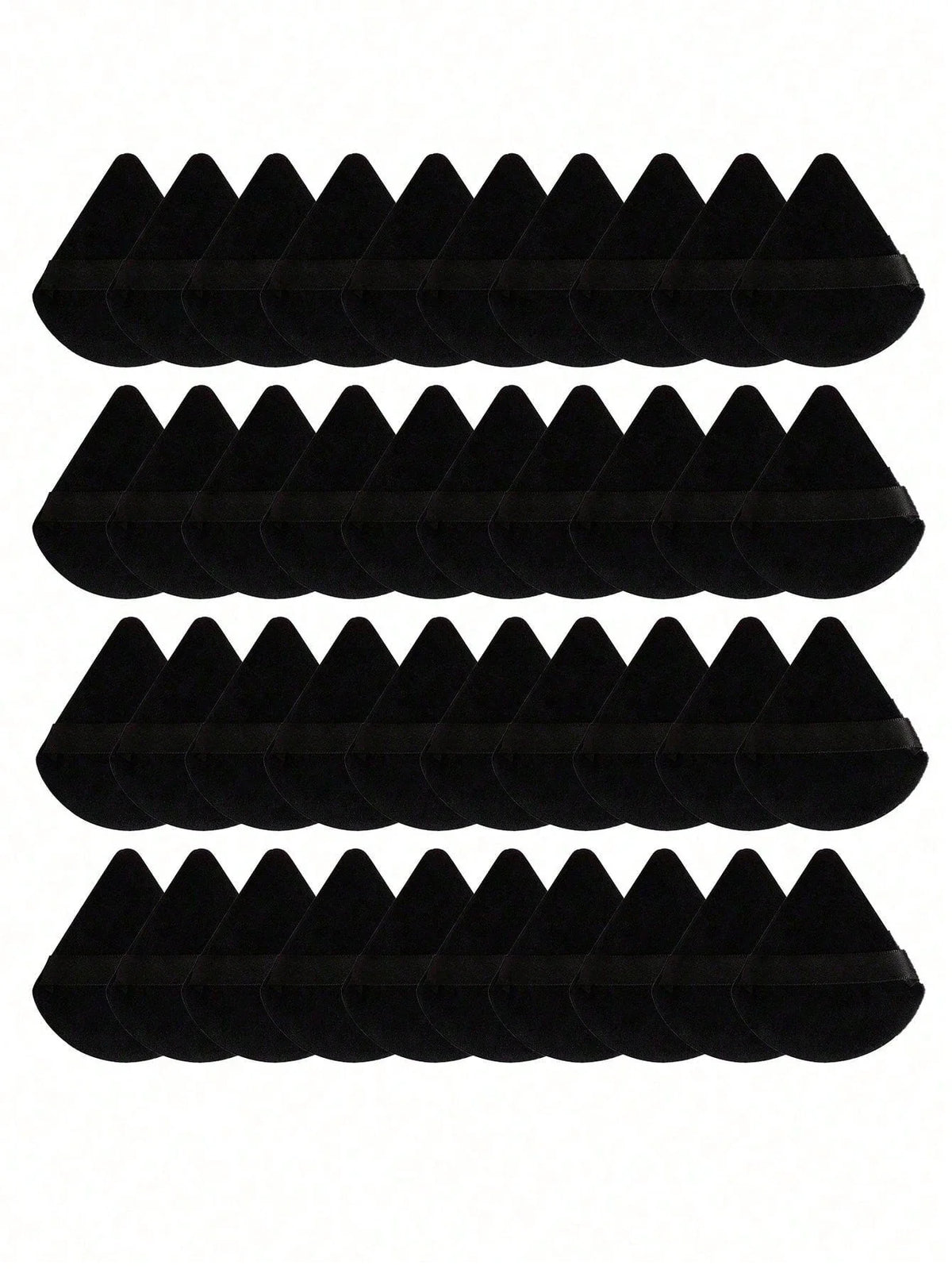 Triangular Velvet Makeup Puffs – Reusable Face & Eye Applicators Makeup Applicator Puffs Qme 40pcs