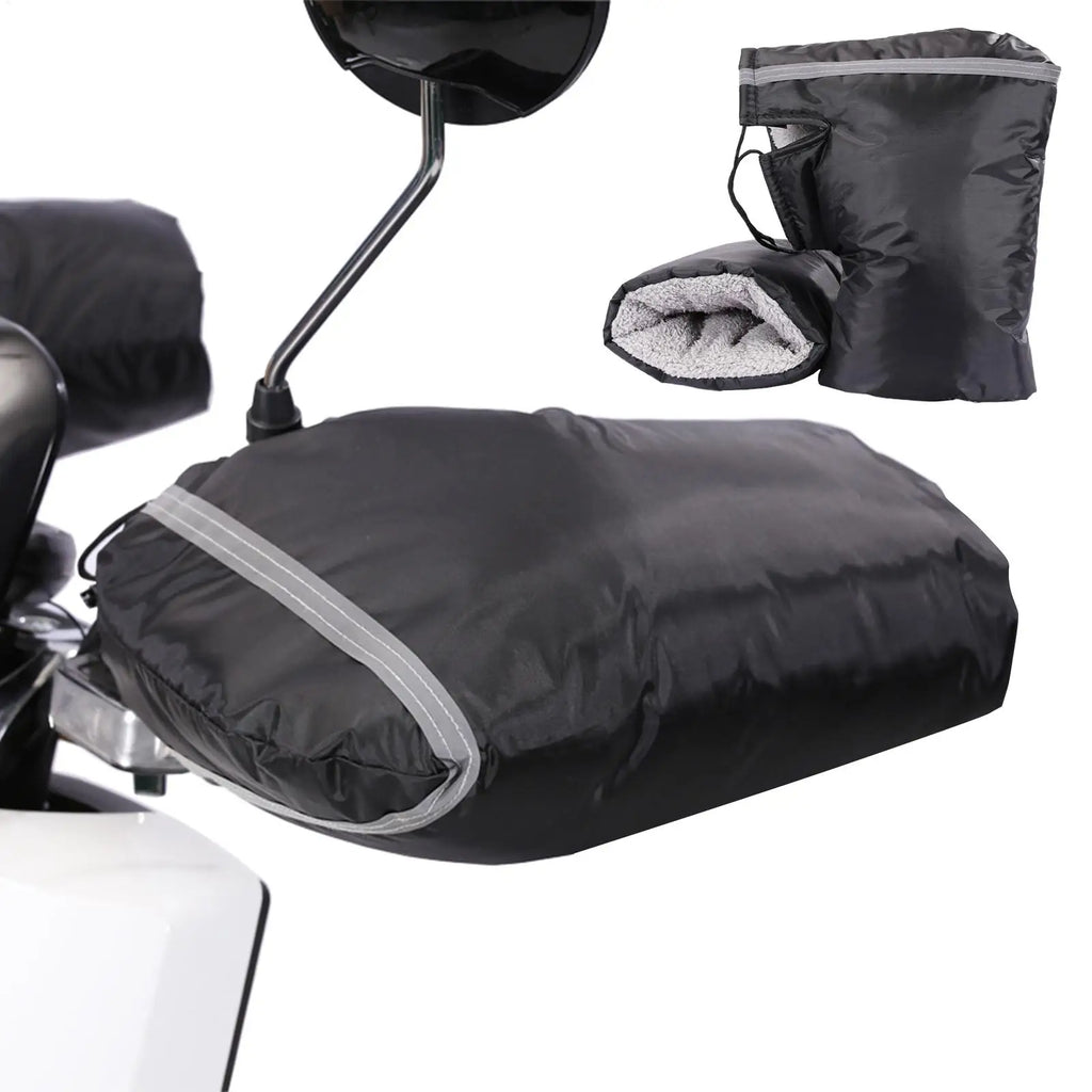 Waterproof Winter Bicycle Handlebar Mittens | Universal Fit Handlebar Mittens Qme