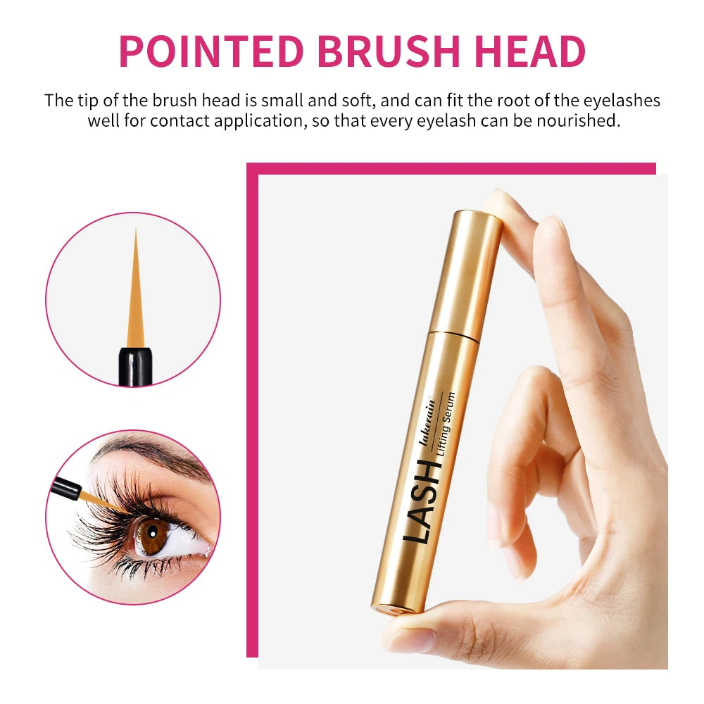 Lakerain Eyelash Lengthening Curling Serum – Lash Lifting Care Eyelash Serum Qst