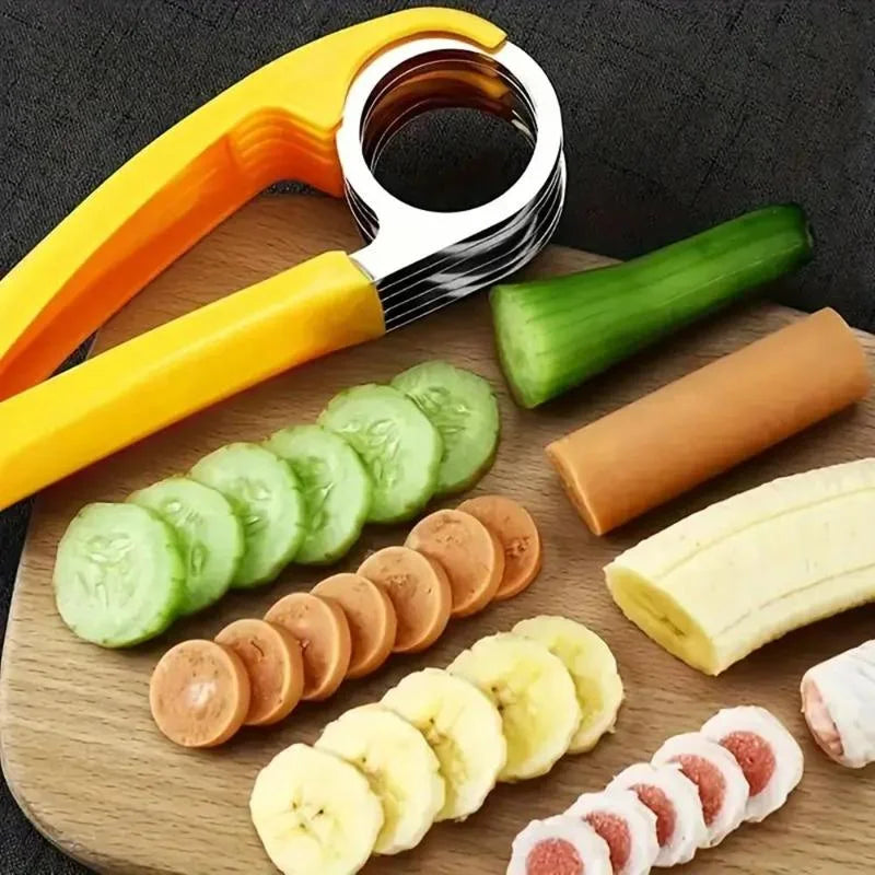 Multifunctional Fruit & Vegetable Slicer Chopper – Stainless Steel Fruit & Vegetable Slicer Qme