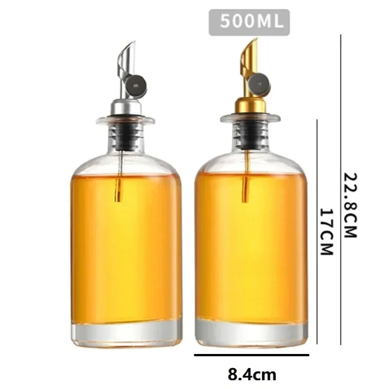 Glass Olive Oil Dispenser Bottle – Vinegar & Seasoning Oil Dispenser Bottle Qme