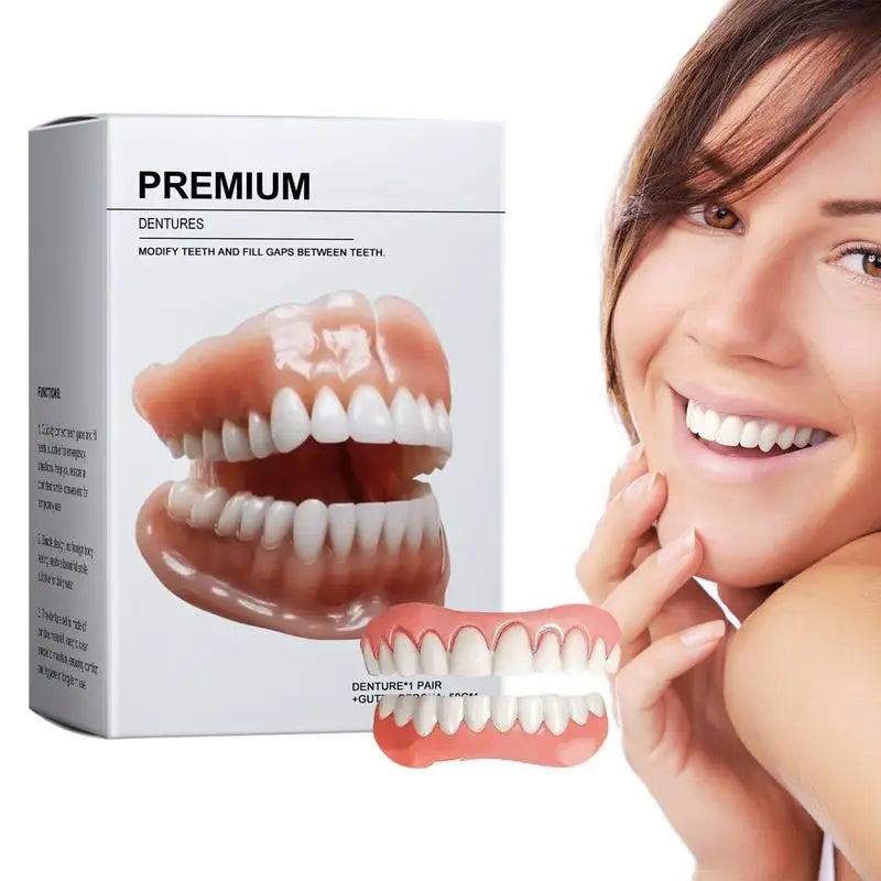 Soft Silicone Denture Liners – Upper & Lower Fake Teeth Fit Denture Liner Qme